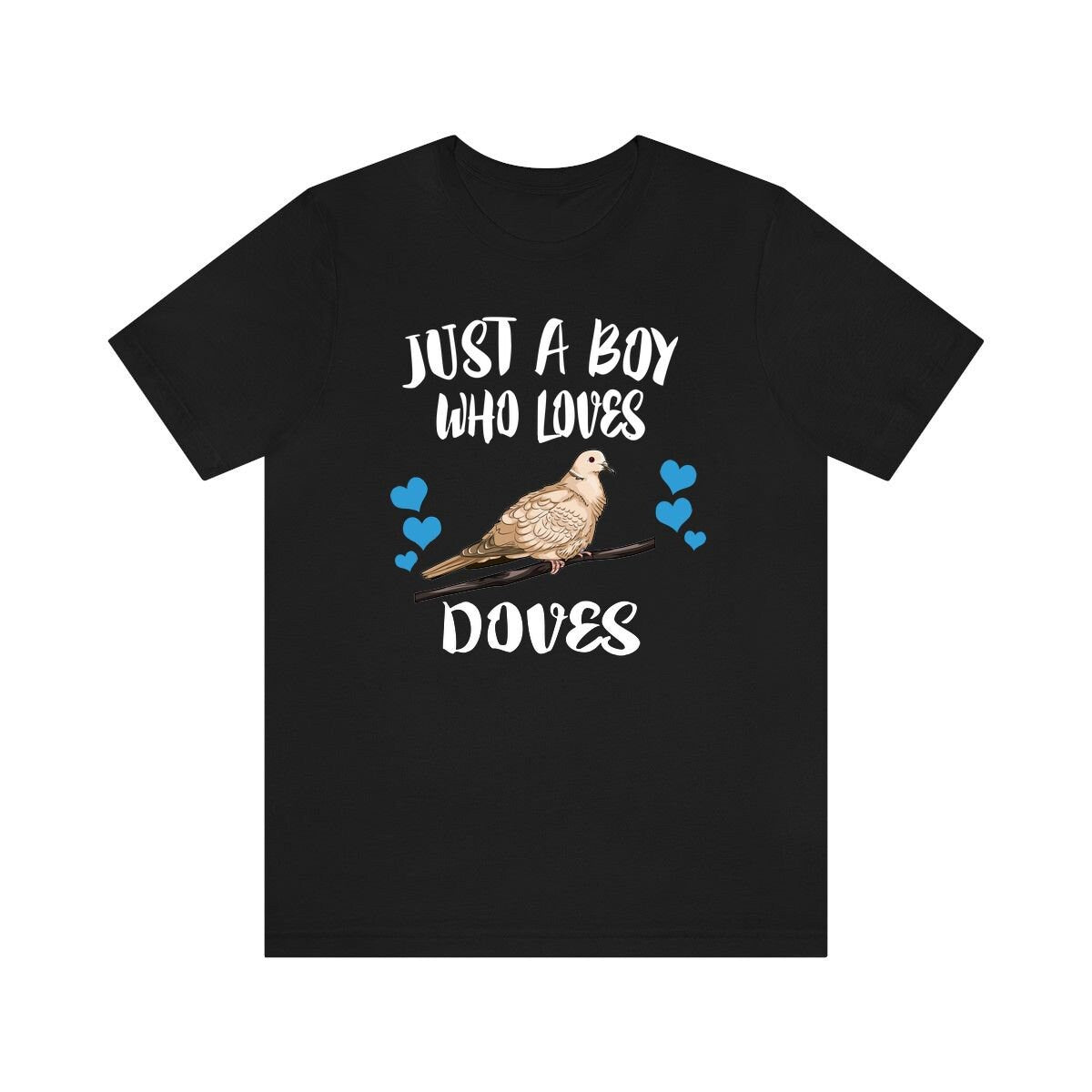 Just A Boy Who Loves Doves Birds Shirt, Dove Lover Shirt, Birding Shirt, Bird Gift, Animal Adult Kids T-Shirt Image 3