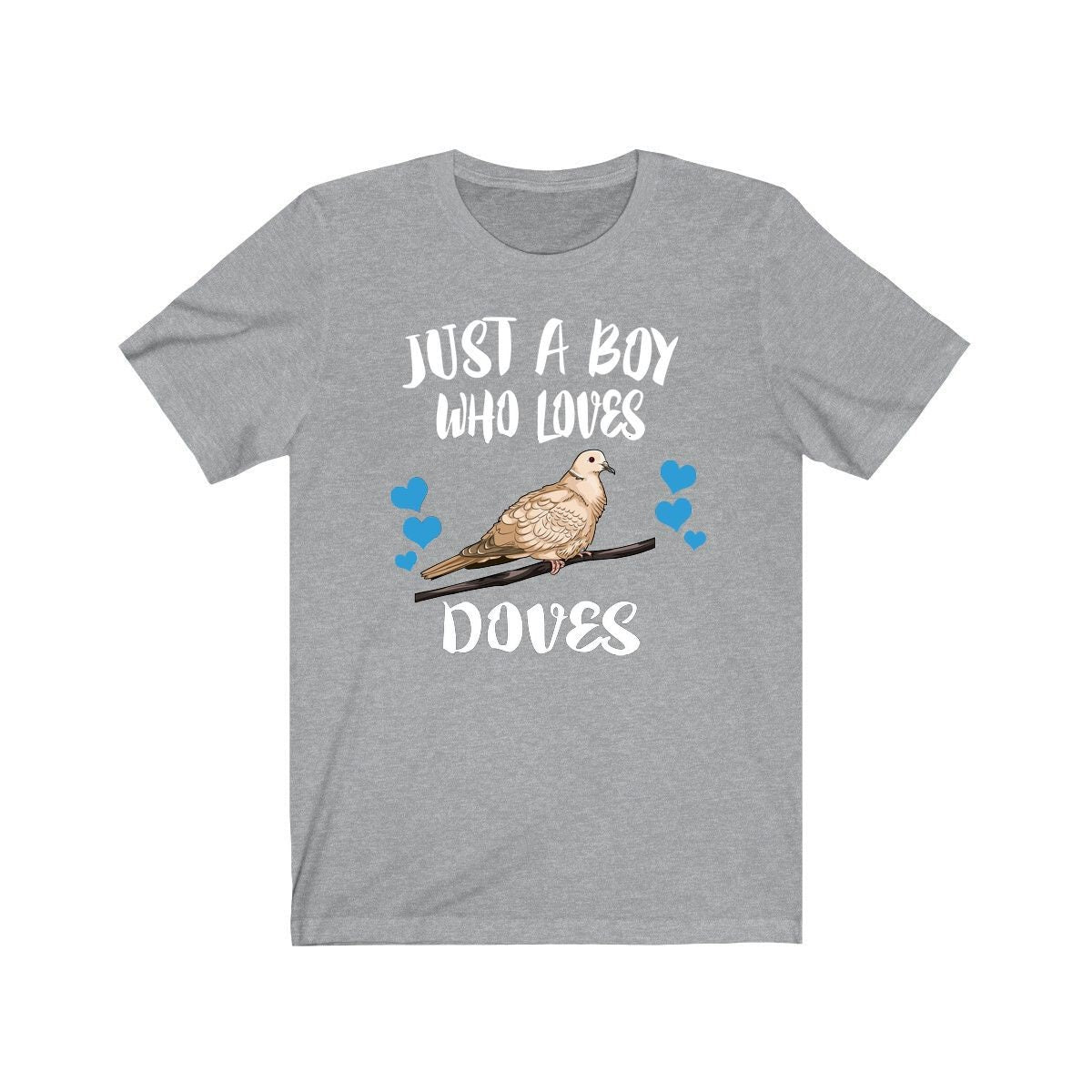 Just A Boy Who Loves Doves Birds Shirt, Dove Lover Shirt, Birding Shirt, Bird Gift, Animal Adult Kids T-Shirt Image 2