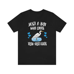 Yellow-Billed Egret T-Shirt for Boys - yellow-billed egret print design