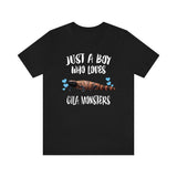 Just A Boy Who Loves Gila Monster Shirt, Lizard Lover Shirt, Lizard Shirt, Lizard Gift, Animal Adult Kids T-Shirt Image 3