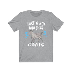 Just A Boy Who Loves Goats Shirt - goat print design
