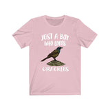 Just A Boy Who Loves Grackles Bird Shirt, Grackle Lover Shirt, Birding Shirt, Bird Gift, Animal Adult Kids T-Shirt Image 4