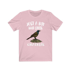 Just A Boy Who Loves Grackles Birds Shirt - grackle print design