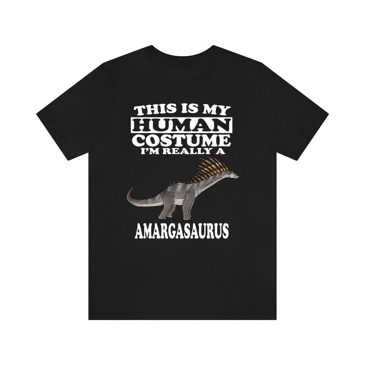 This Is My Human Costume I'm Really An Amargasaurus Dinosaur Shirt, Dinosaur Lover Shirt, Dinosaur Shirt, Dinosaur Lover Gift, Animal Gift Image 1