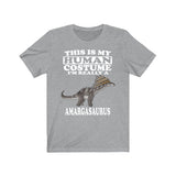 This Is My Human Costume I'm Really An Amargasaurus Dinosaur Shirt, Dinosaur Lover Shirt, Dinosaur Shirt, Dinosaur Lover Gift, Animal Gift Image 3