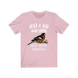 Just A Boy Who Loves Grosbeaks Bird Shirt, Grosbeak Lover Shirt, Birding Shirt, Bird Lover Gift, Animal Adult Kids T-Shirt Image 4