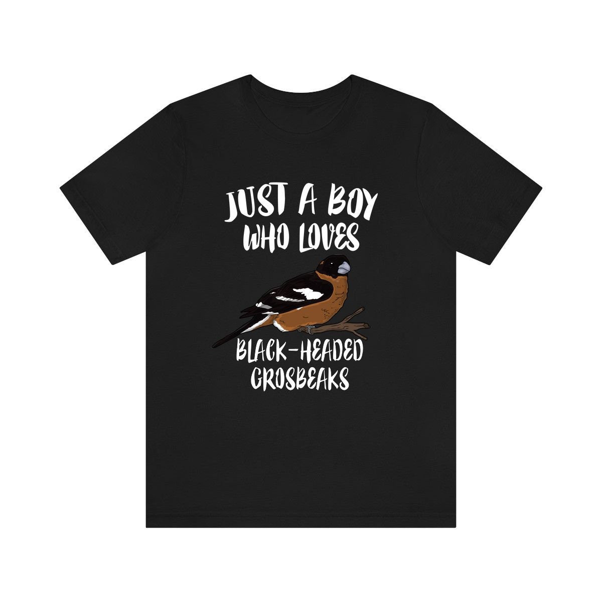 Just A Boy Who Loves Grosbeaks Bird Shirt, Grosbeak Lover Shirt, Birding Shirt, Bird Lover Gift, Animal Adult Kids T-Shirt Image 3
