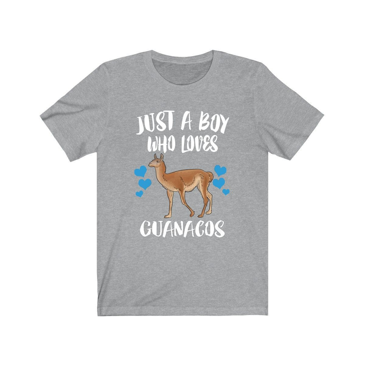 Just A Boy Who Loves Guanacos Shirt, Guanaco Lover Shirt, Guanaco Shirt, Guanaco Lover Gift, Animal Adult Kids T-Shirt Image 2
