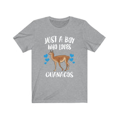 Just A Boy Who Loves Guanacos Shirt - guanaco print design