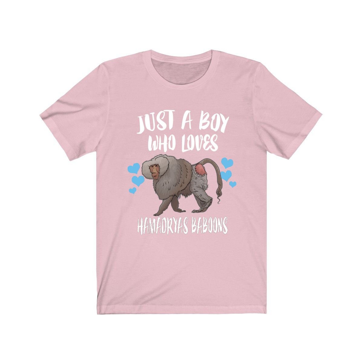 Just A Boy Who Loves Hamadryas Baboons Shirt, Baboon Lover Shirt, Hamadryas Baboon Shirt, Baboon Lover Gift, Animal Adult Kids T-Shirt Image 4