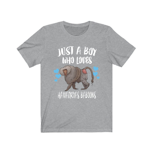 Just A Boy Who Loves Hamadryas Baboons Shirt - hamadryas baboon print design