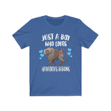 Just A Boy Who Loves Hamadryas Baboons Shirt, Baboon Lover Shirt, Hamadryas Baboon Shirt, Baboon Lover Gift, Animal Adult Kids T-Shirt Image 3