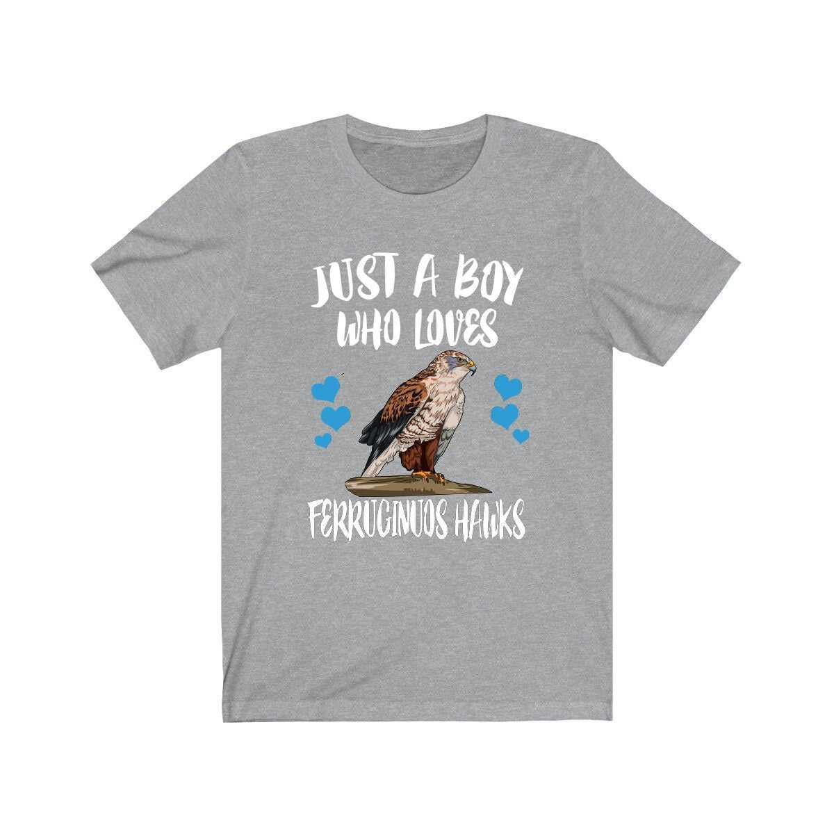 Just A Boy Who Loves Ferruginous Hawks Shirt, Ferruginous Hawk Lover Shirt, Birding Shirt, Hawk Lover Gift, Animal Adult Kids T-Shirt Image 2