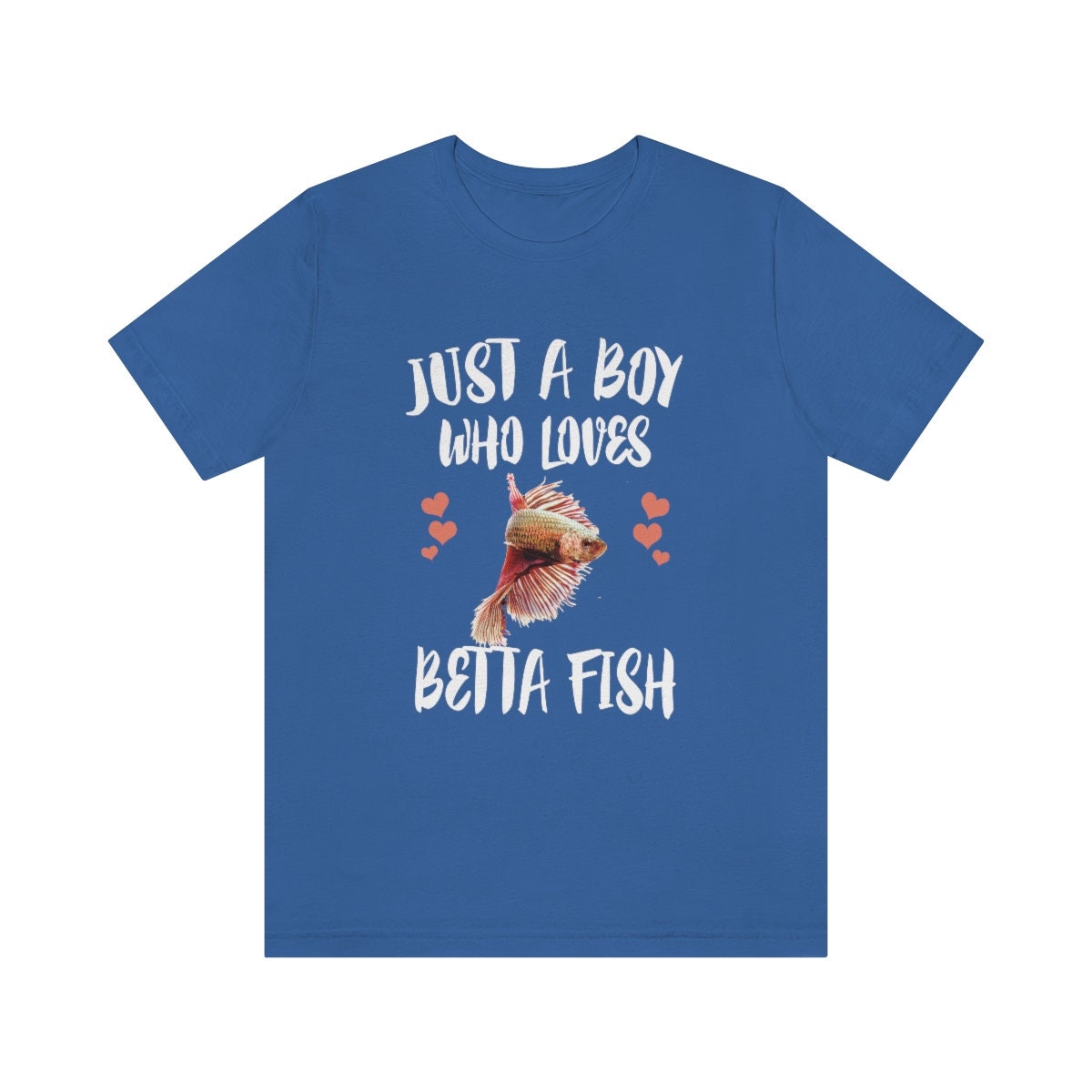 Just A Boy Who Loves Betta Fish Shirt, Betta Fish Lover Shirt, Betta Fish Shirt, Betta Fish Lover Gift, Animal Adult Kids T-Shirt Image 2