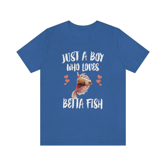 Just A Boy Who Loves Betta Fish Shirt - Betta fish print design