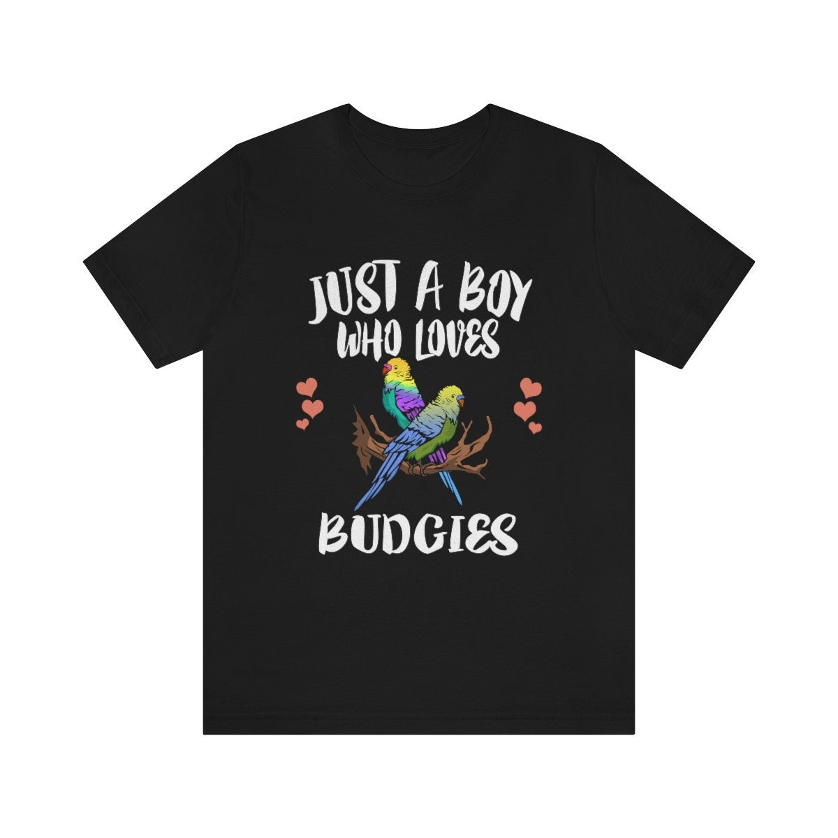 Just A Boy Who Loves Budgies, Shirt, Budgies Lover Gift, Budgie Owner Shirt, Birds Animal Lover Adult Toddler Infant Kids Gift T-Shirt Image 1