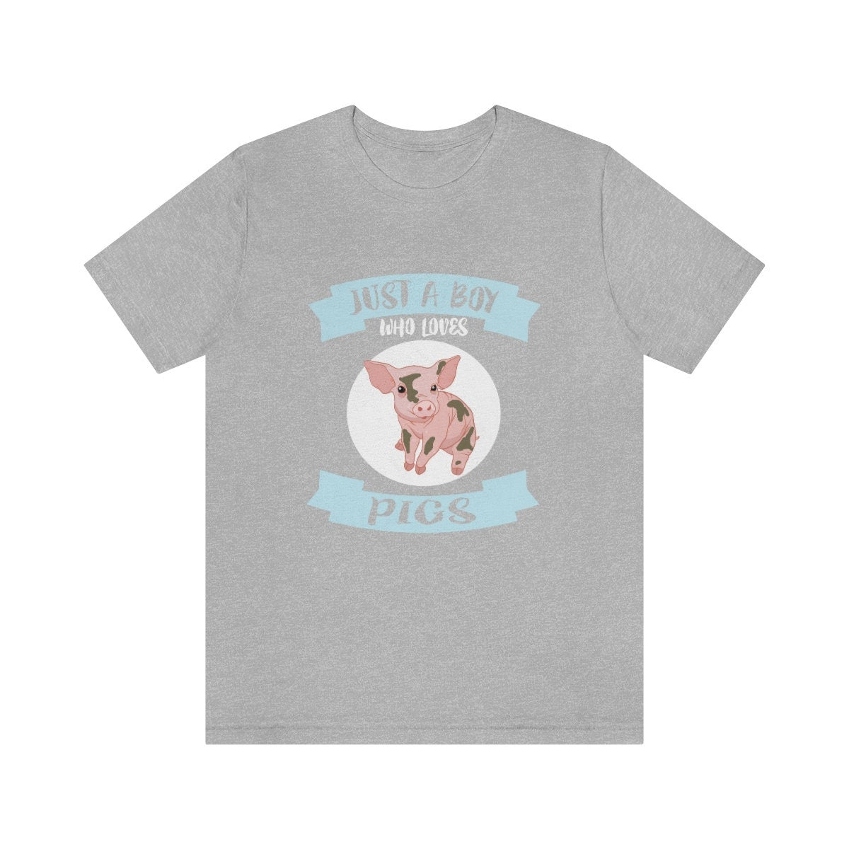 Just A Boy Who Loves Pigs Shirt, Pig Lover Shirt, Pig Shirt, Pig Lover, Animal Adult Kids Shirt Image 3