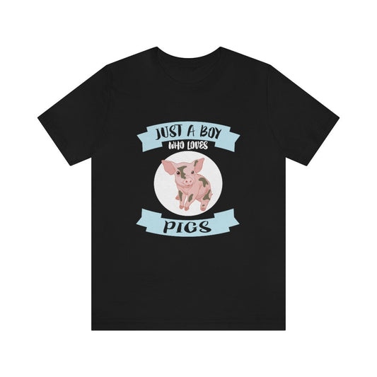 Just A Boy Who Loves Pigs Shirt - pig print design