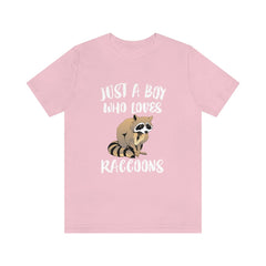 Just A Boy Who Loves Raccoons Shirt - raccoon print design