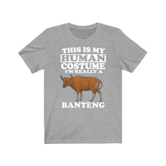This Is My Human Costume I'm Really A Banteng Cow Shirt - banteng print design