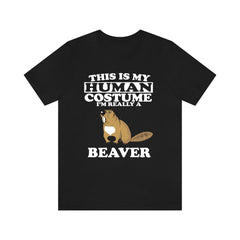 This is my human costume I am really a beaver wetland engineer tee