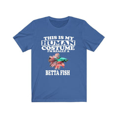 This Is My Human Costume I'm Really A Betta Fish Shirt - Betta fish print design