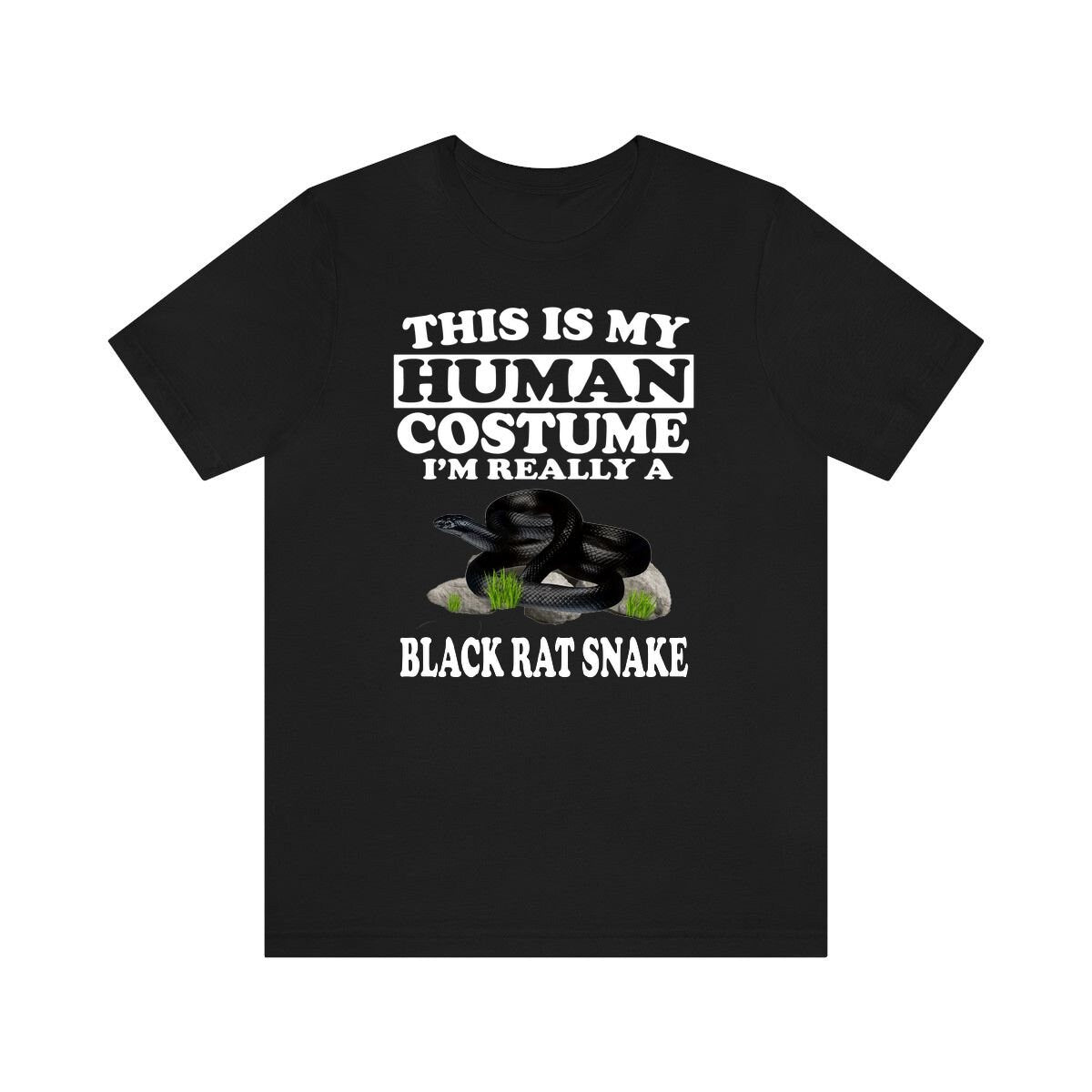 This Is My Human Costume I'm Really A Black Rat Snake Shirt, Black Rat Snake Lover Shirt, Snake Shirt, Snake Lover Gift, Animal Gift Image 2