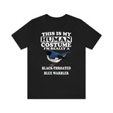 This Is My Human Costume I'm Really A Black-throated Blue Warbler Shirt, Warbler Lover Shirt, Birding Shirt, Bird Lover Gift, Animal Gift Image 2