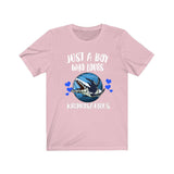 Just A Boy Who Loves Kronosaurus Dinosaur Shirt, Dinosaur Lover Shirt, Kronosaurus Shirt, Dinosaur Shirt, Animal Adult Kids T-Shirt Image 4