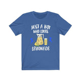 Just A Boy Who Loves Lemonade Drink Shirt, Lemonade Lover Shirt, Lemonade Shirt, Animal Adult Kids T-Shirt Image 3