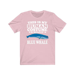 This Is My Human Costume I'm Really A Blue Whale Shirt - blue whale print design