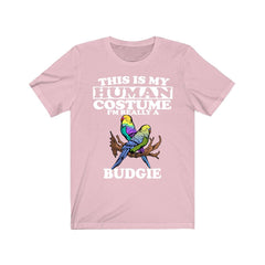 This Is My Human Costume I'm Really A Budgie Shirt - budgie print design