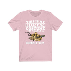 This is my human costume I am really a Burmese python snake tee