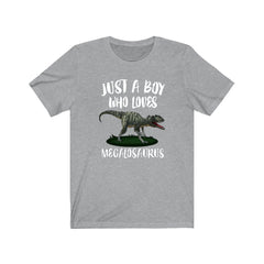 Just a boy who loves megalosaurus first named Jurassic dinosaur tee