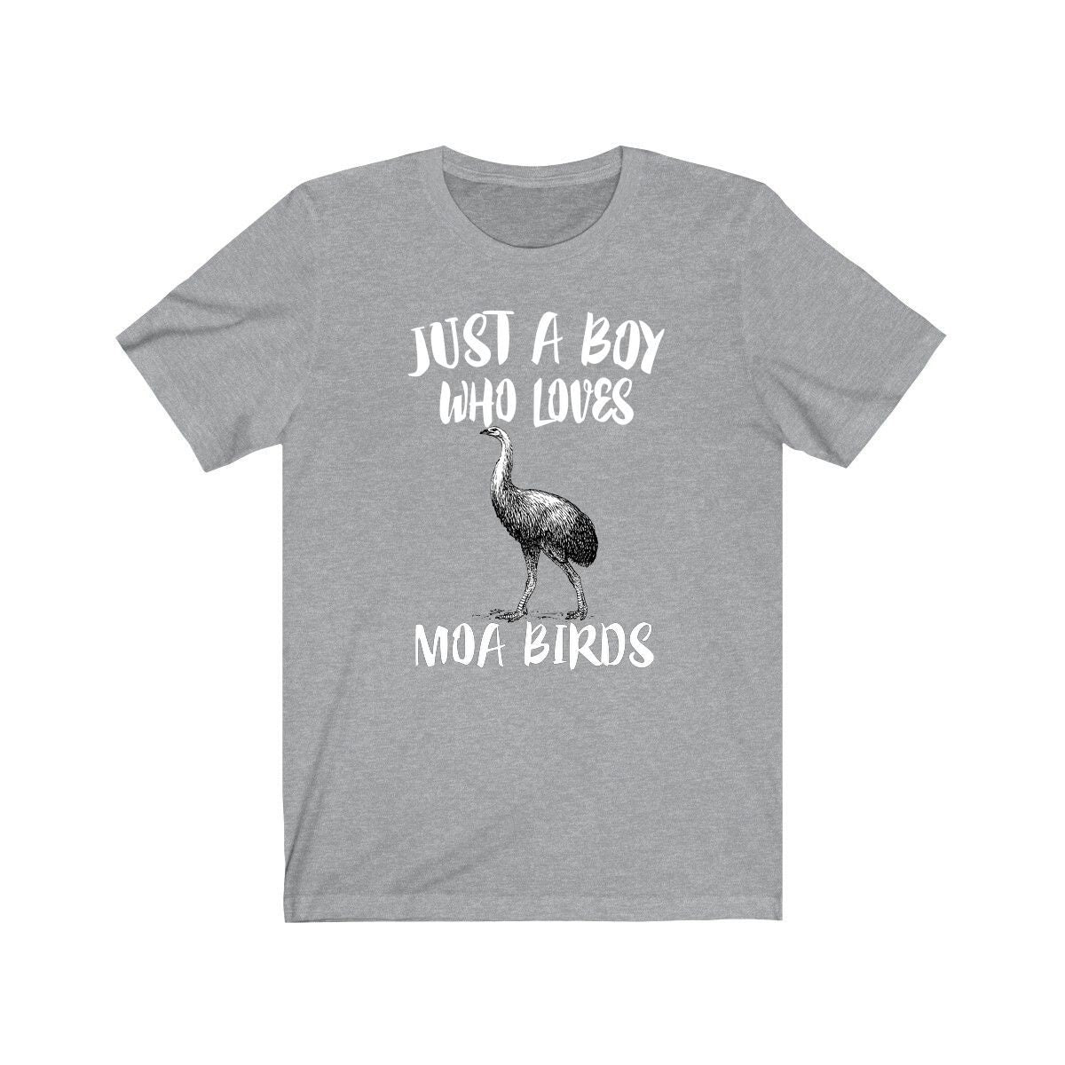 Just A Boy Who Loves Moa Birds Shirt, Moa Lover Shirt, Birding Shirt, Bird Lover Gift, Animal Adult Kids T-Shirt Image 1