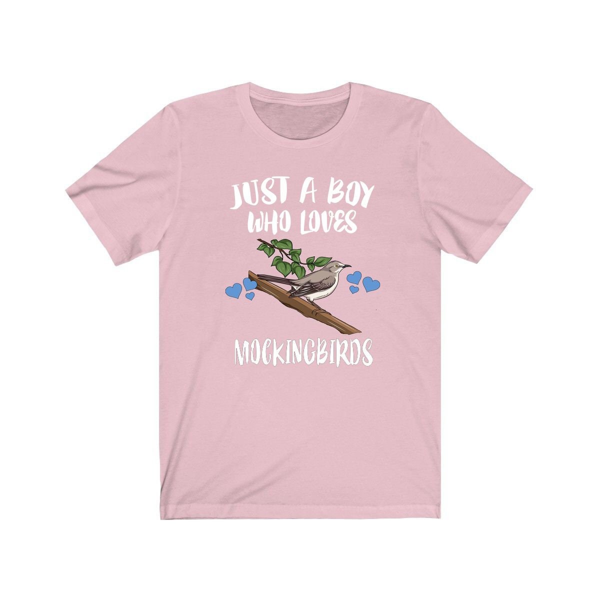 Just A Boy Who Loves Mockingbirds Birds Shirt, Mockingbird Lover Shirt, Birding Shirt, Bird Lover Gift, Animal Adult Kids T-Shirt Image 4