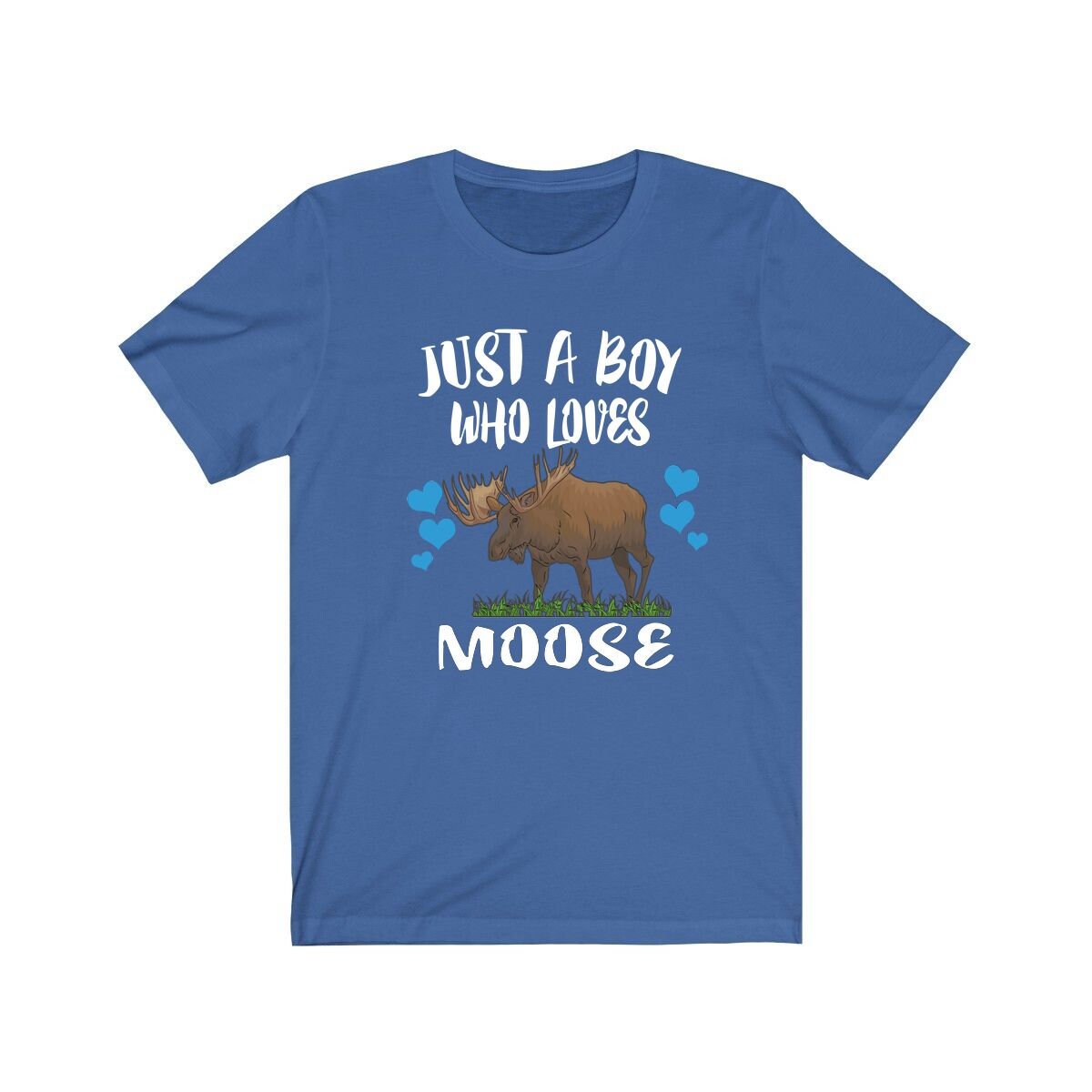 Just A Boy Who Loves Moose Shirt, Moose Lover Shirt, Moose Shirt, Moose Lover Gift, Animal Adult Kids T-Shirt Image 2