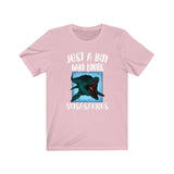 Just A Boy Who Loves Mosasaurus Dinosaur Shirt, Mosasaurus Lover Shirt, Dinosaur Shirt, Dinosaur Lover Gift, Animal Adult Kids T-Shirt Image 4