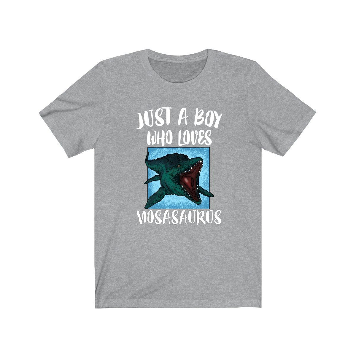 Just A Boy Who Loves Mosasaurus Dinosaur Shirt, Mosasaurus Lover Shirt, Dinosaur Shirt, Dinosaur Lover Gift, Animal Adult Kids T-Shirt Image 2