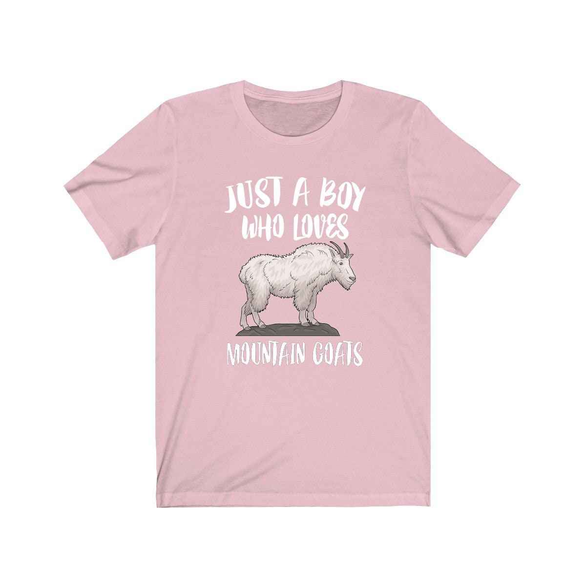 Just A Boy Who Loves Mountain Goats Shirt, Mountain Goat Lover Shirt, Goat Shirt, Goat Lover Gift, Animal Adult Kids T-Shirt Image 4