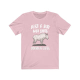 Just A Boy Who Loves Mountain Goats Shirt, Mountain Goat Lover Shirt, Goat Shirt, Goat Lover Gift, Animal Adult Kids T-Shirt Image 4