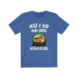 Just A Boy Who Loves Nuthatches Shirt, Nuthatch Lover Shirt, Birding Shirt, Bird Lover Gift, Animal Adult Kids T-Shirt Image 3