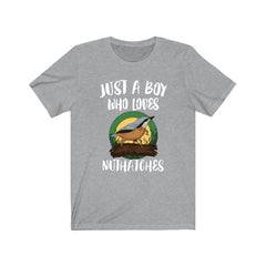 Nuthatch T-Shirt for Boys - nuthatch print design
