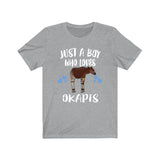 Just A Boy Who Loves Okapis Shirt, Okapi Lover Shirt, Okapi Shirt, Okapi Lover Gift, Animal Adult Kids T-Shirt Image 2