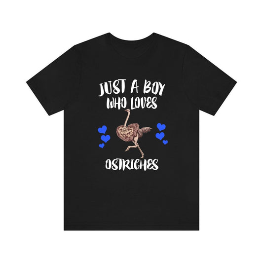 Just A Boy Who Loves Ostriches Shirt - ostrich print design