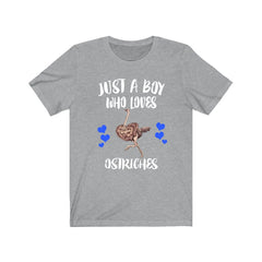 Just A Boy Who Loves Ostriches Shirt - ostrich print design