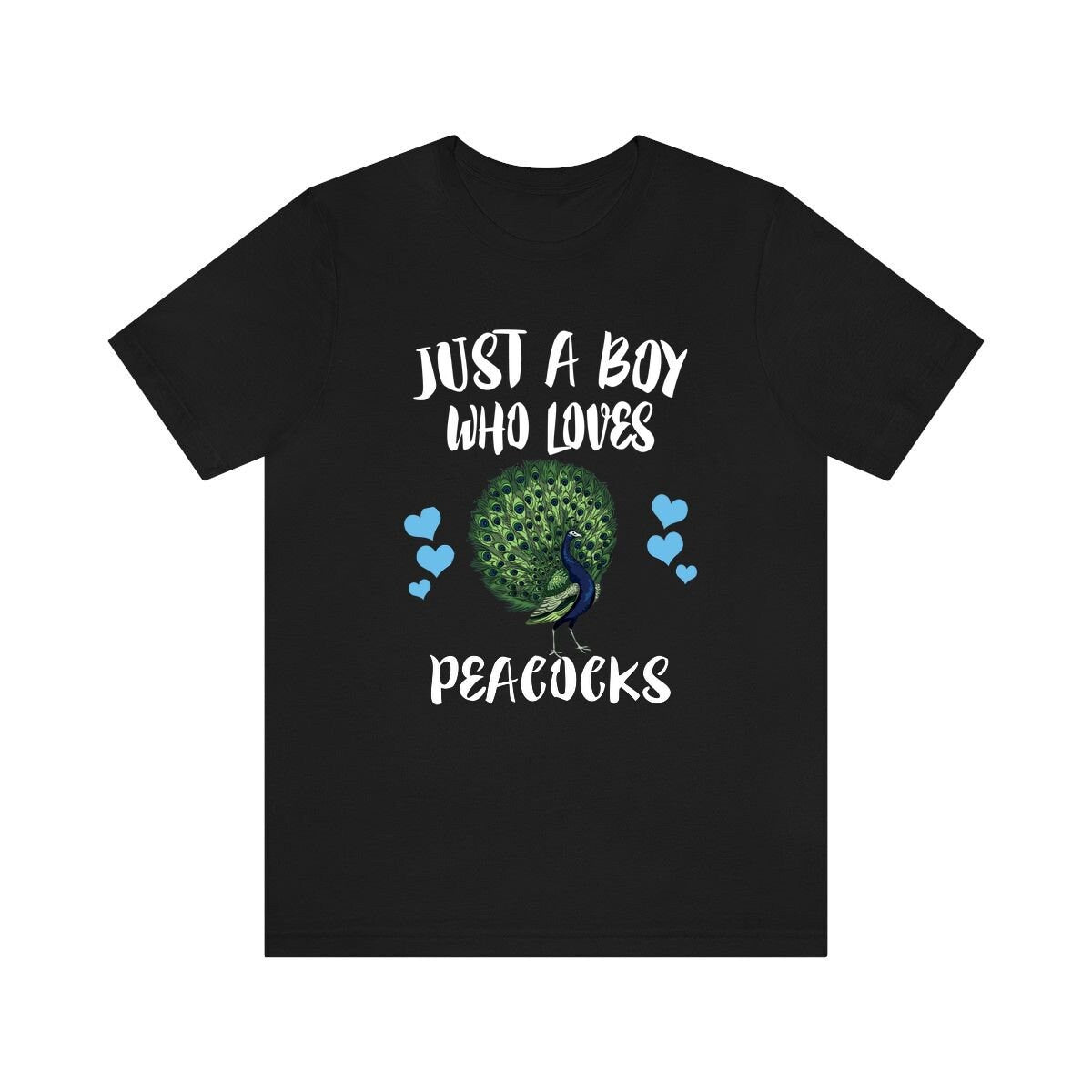 Just A Boy Who Loves Peacocks Shirt, Peacock Lover Shirt, Peacock Shirt, Bird Lover Gift, Animal Adult Kids T-Shirt Image 3
