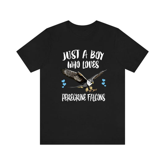 Just A Boy Who Loves Peregrine Falcons Shirt - peregrine falcon print design