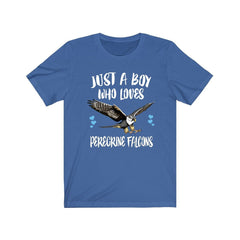 Just A Boy Who Loves Peregrine Falcons Shirt - peregrine falcon print design