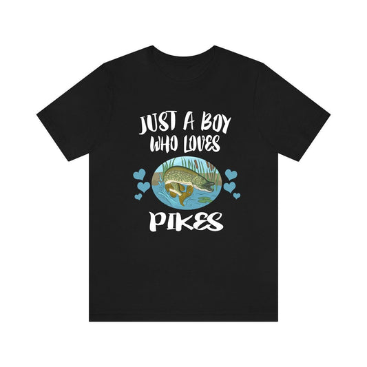 Just A Boy Who Loves Pikes Fish Shirt - pike print design